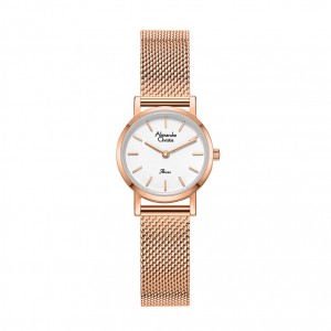 Alexandre Christie AC 2B66 Rosegold White Steel LHBRGSL